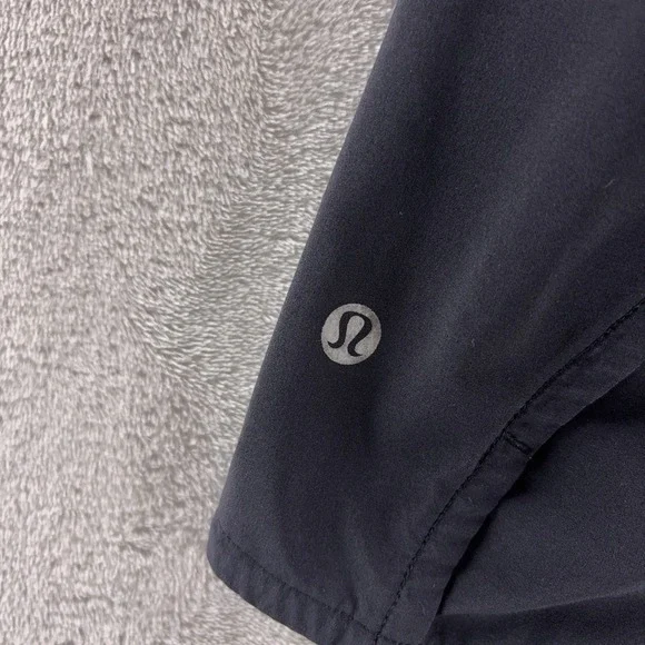 Lululemon Run Times II Shorts Womens Size 6 Black Stretch Performance Running - Picture 3 of 5
